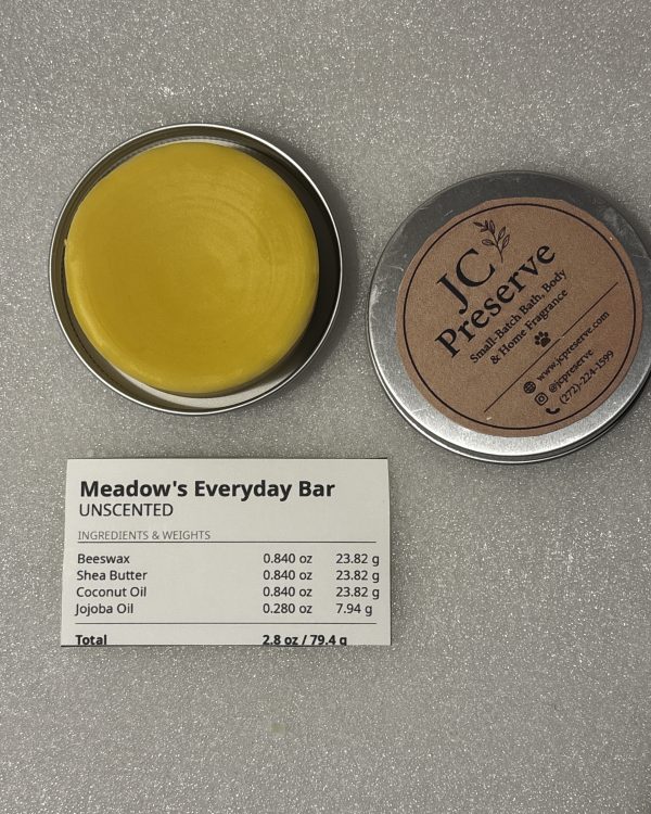 Meadow’s Large Everyday Lotion Bar - Unscented