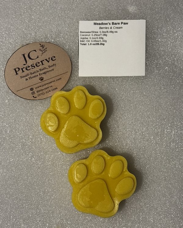 Meadow’s Bare Paw Mini Lotion Bar- Berries & Cream