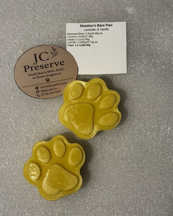 Meadow’s Bare Paw Mini Lotion Bar- Lavender & Vanilla